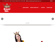 Tablet Screenshot of kingsgelmelederivados.com